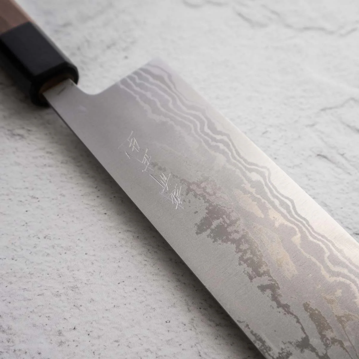 Shiro Kamo White 2 Damascus Nakiri 165mm - Image 3