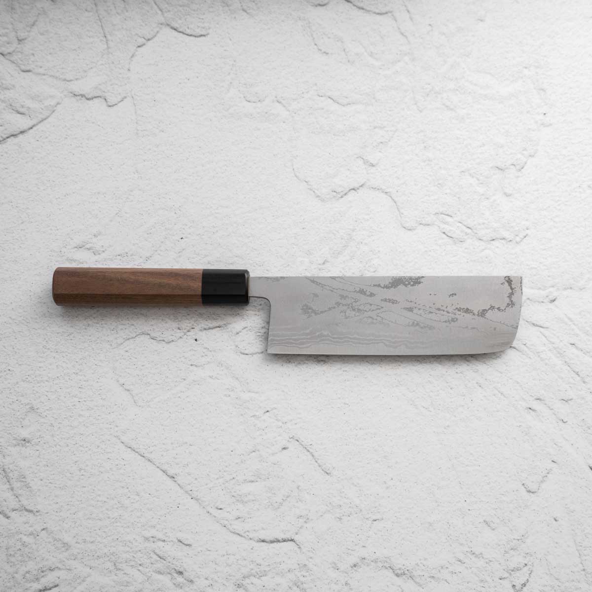 Shiro Kamo White 2 Damascus Nakiri 165mm - Image 4