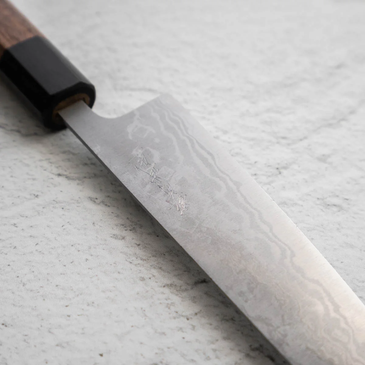 Shiro Kamo White 2 Damascus Petty 135mm - Image 4