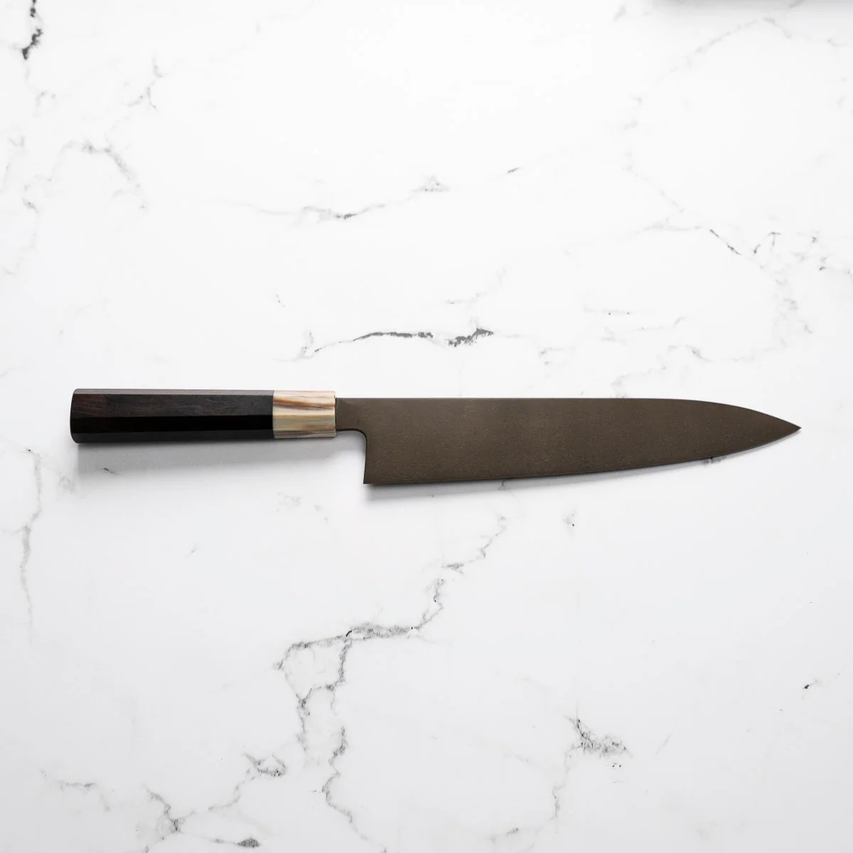 Shoichi Hashimoto Omodaka White 1 Honyaki Gyuto 240mm - Image 10