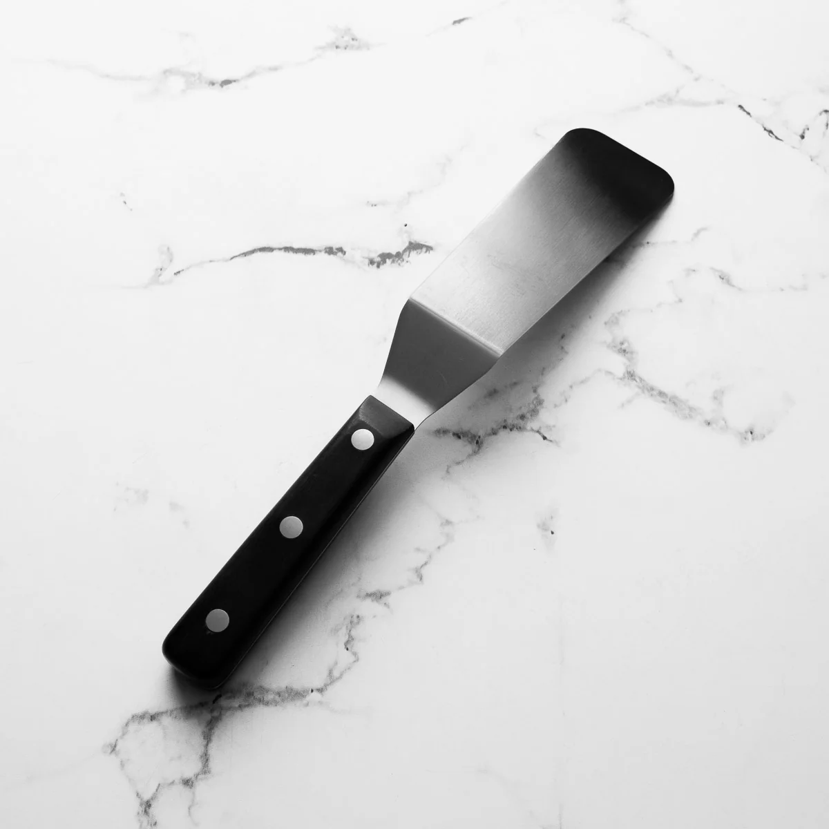 Stainless Steel Spatula Large - Wooden Handle - Image 3