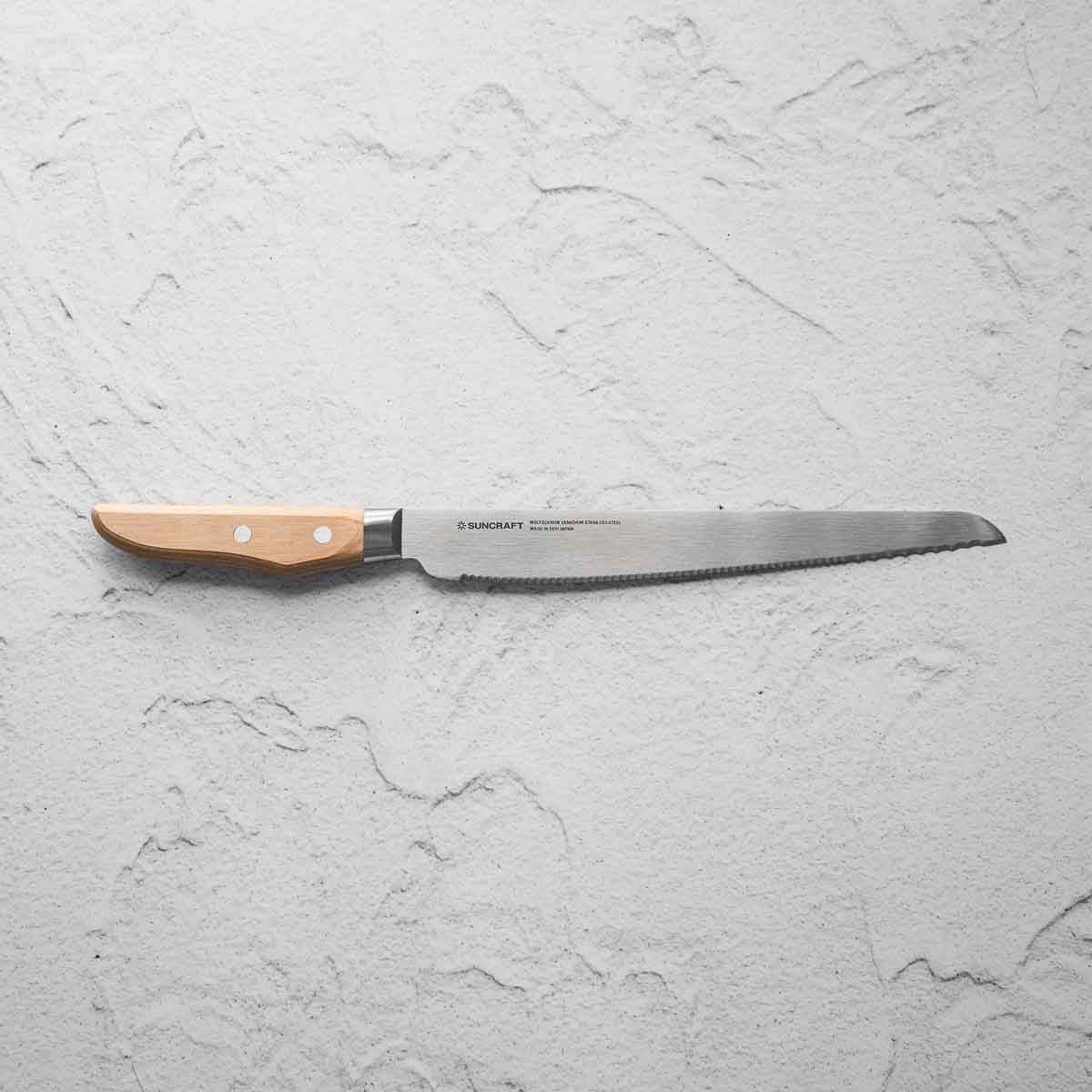 Suncraft "Seseragi" Bread Knife 21cm - Right Handed - Image 4