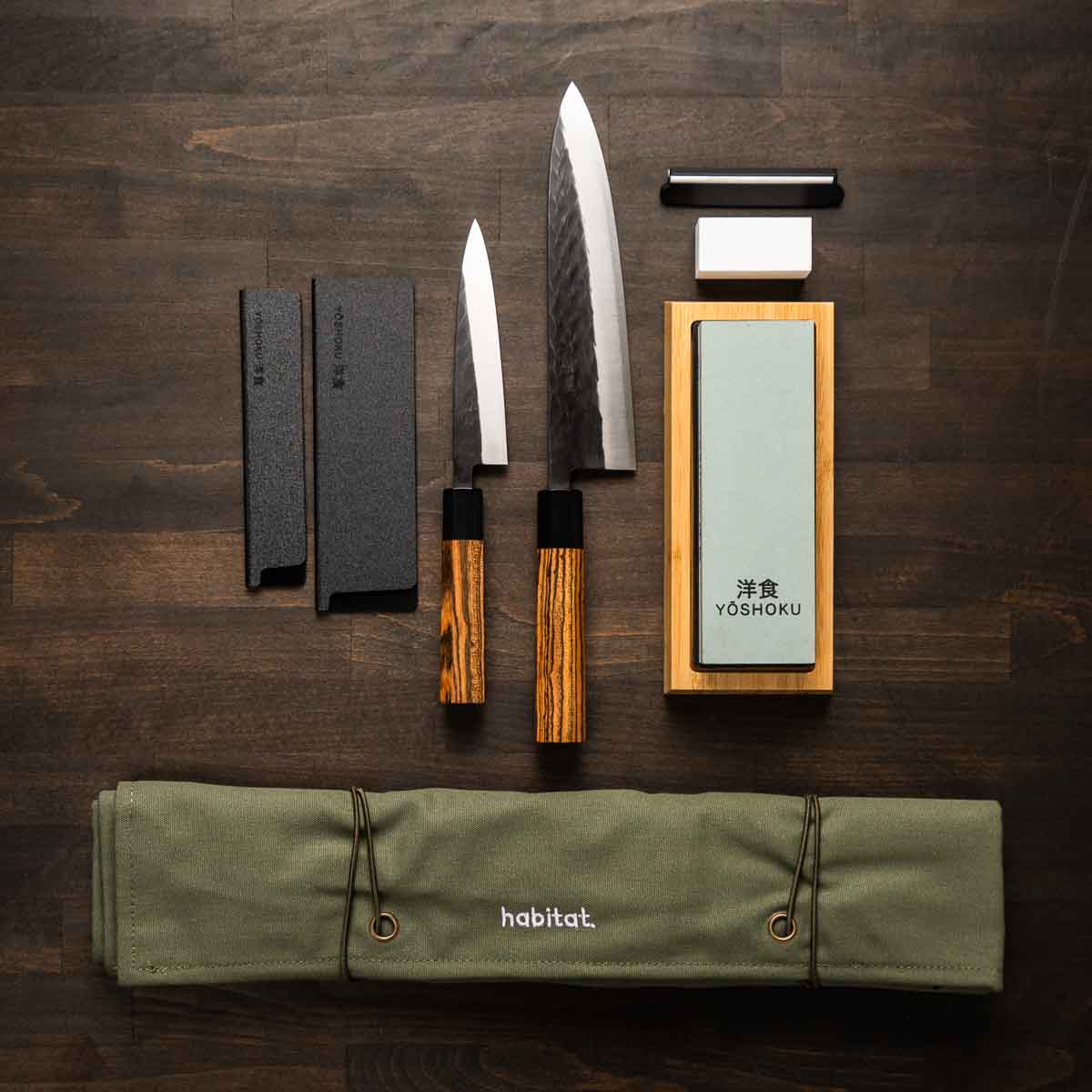 Tadafusa "Seido" SLD Tsuchime - 2 Knife Set with Knife Roll - Image 4