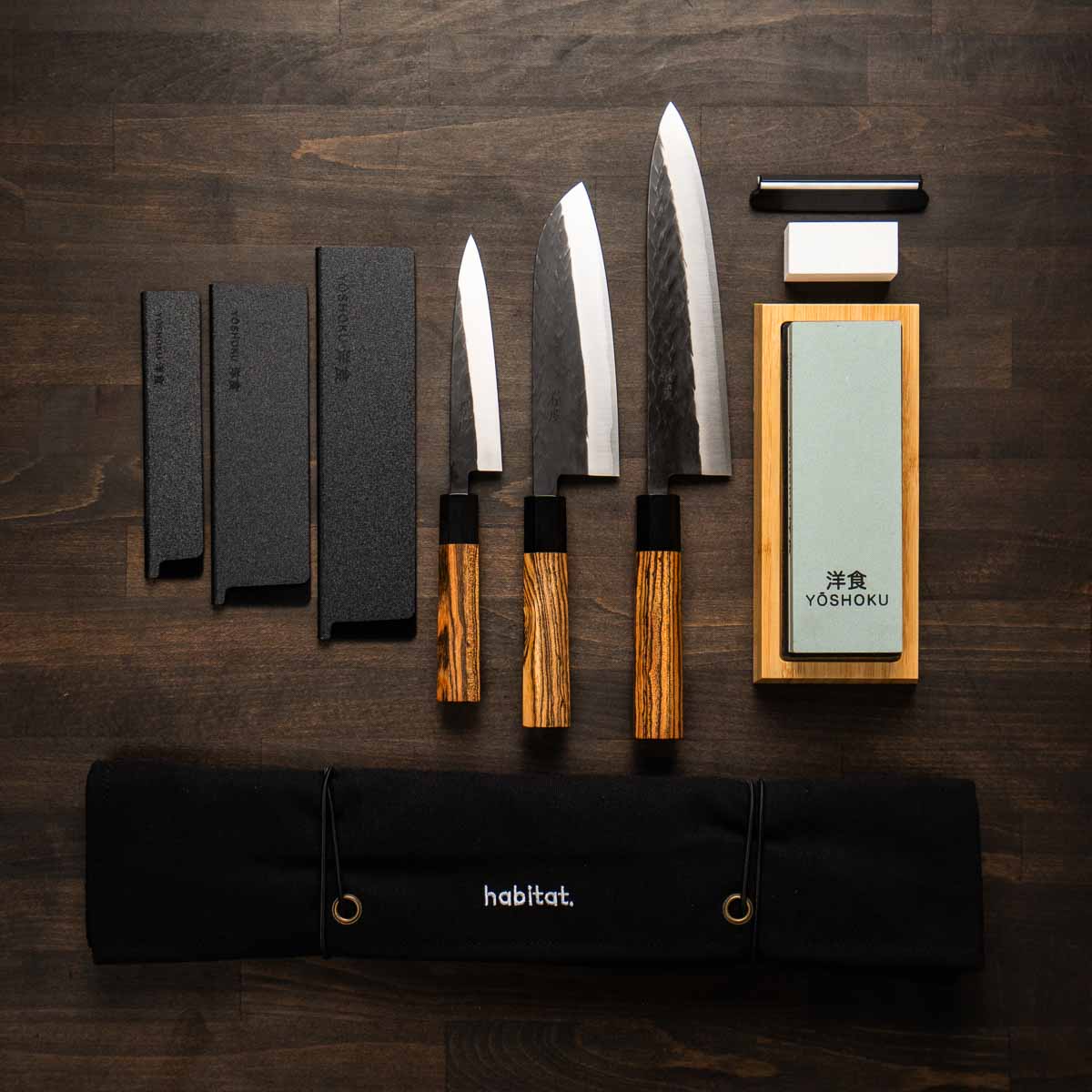 Tadafusa "Seido" SLD Tsuchime - 3 Knife Set with Knife Roll - Image 4