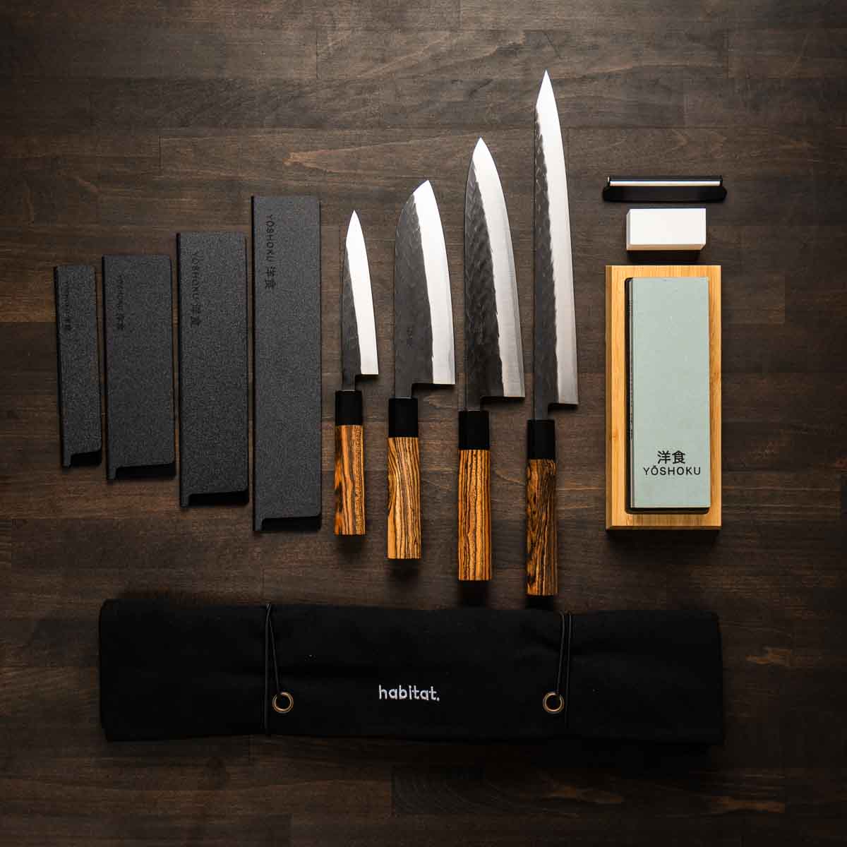 Tadafusa "Seido" SLD Tsuchime - 4 Knife Set with Knife Roll - Image 4