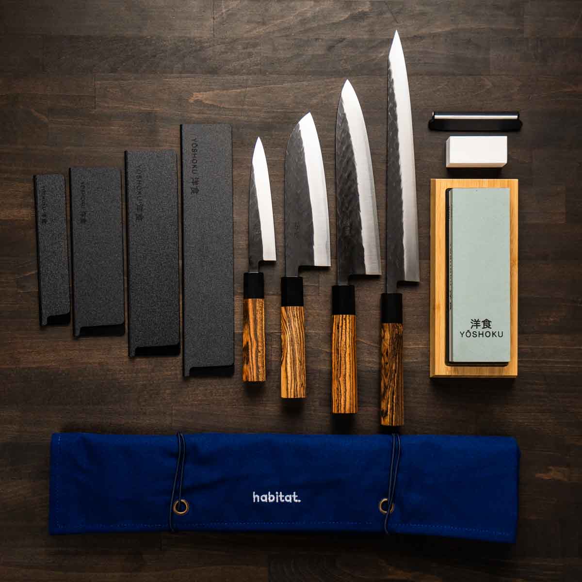 Tadafusa "Seido" SLD Tsuchime - 4 Knife Set with Knife Roll - Image 5