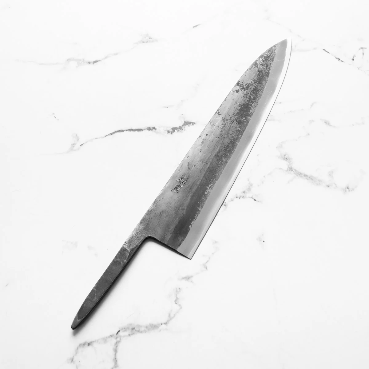 Tadafusa "Seido" White 2 Kurouchi Gyuto 210mm - Blade Only - Image 2