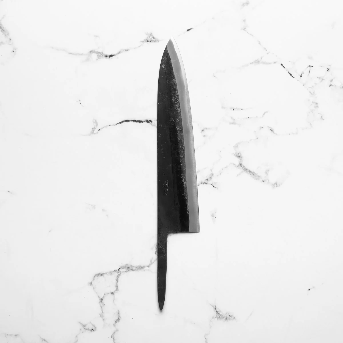 Tadafusa "Seido" White 2 Kurouchi Gyuto 210mm - Blade Only - Image 4