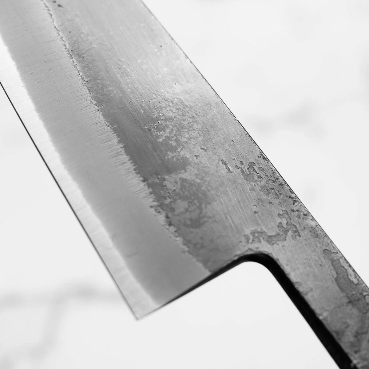 Tadafusa "Seido" White 2 Kurouchi Petty 135mm - Blade Only - Image 6