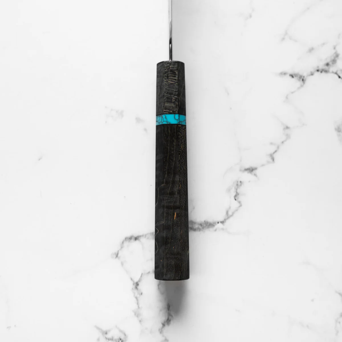 Tadokoro Hamono Ginsan Gyuto 210mm - Maple Turquoise - Image 9