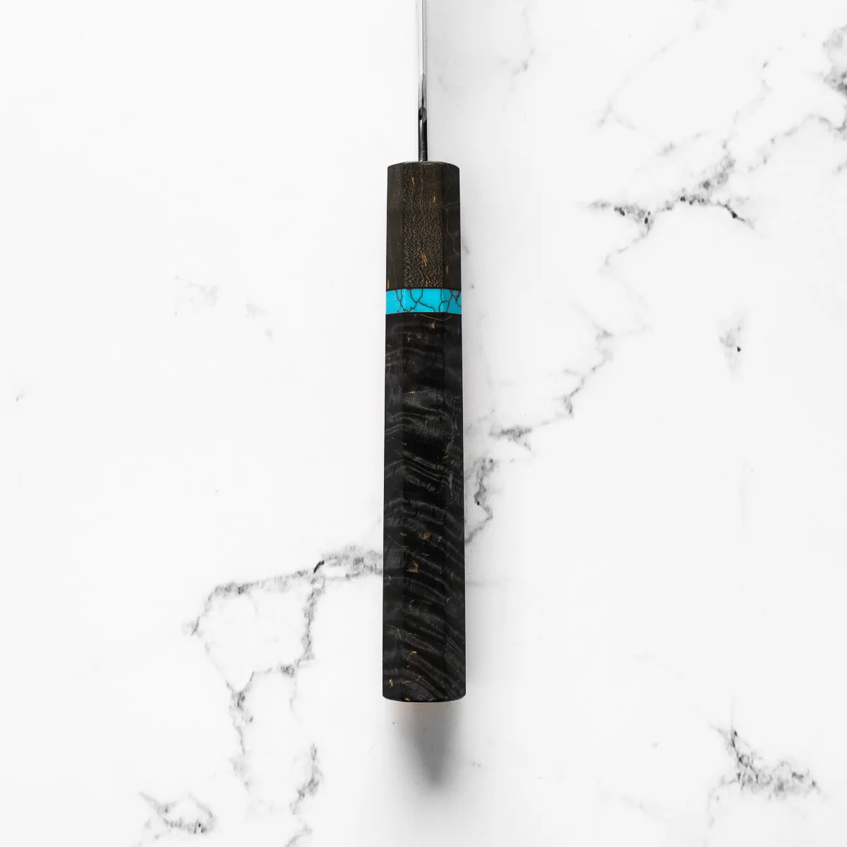 Tadokoro Hamono Ginsan Gyuto 240mm - Maple Turquoise - Image 6