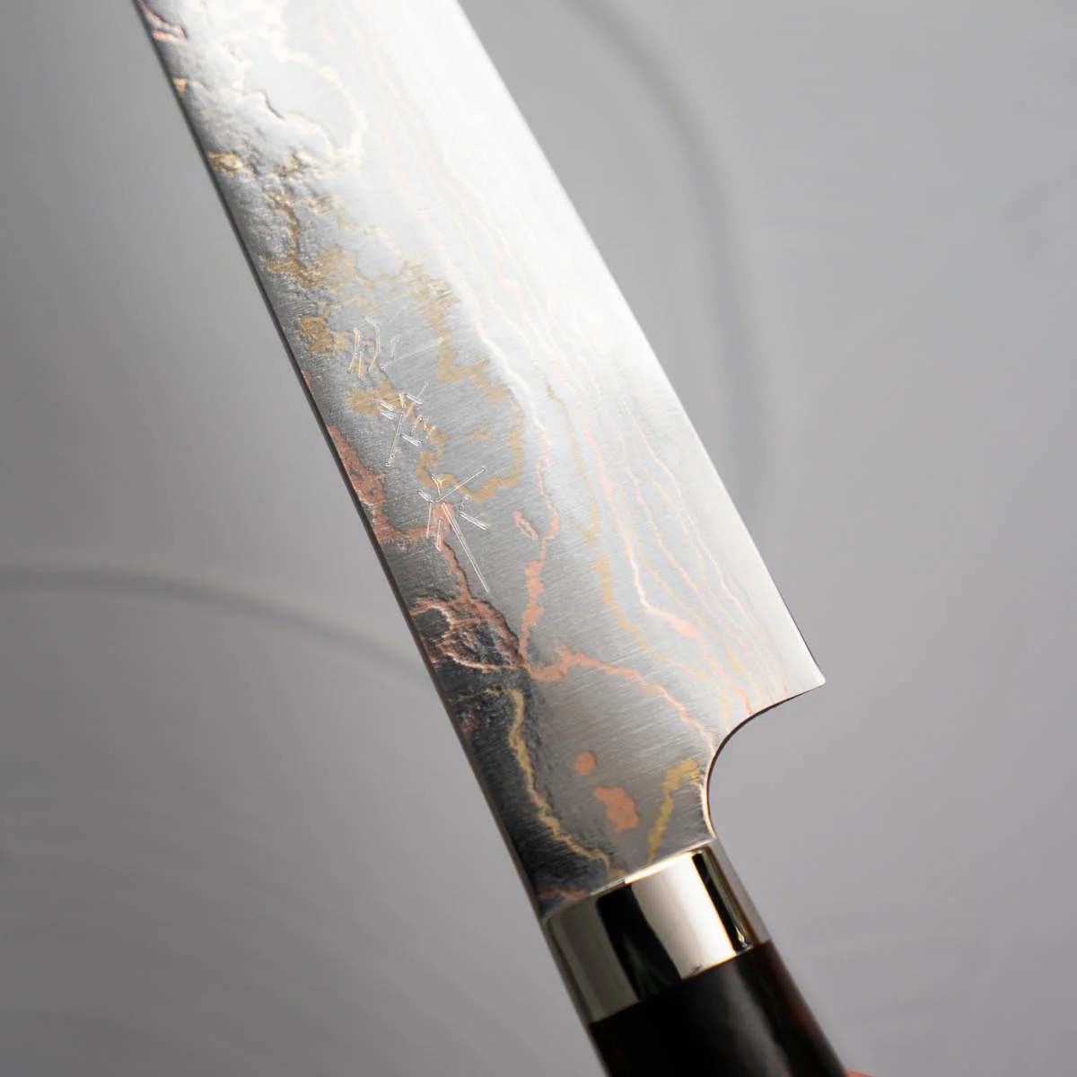 Takeshi Saji Blue 2 Rainbow Damascus Sujihiki 270mm - Image 3