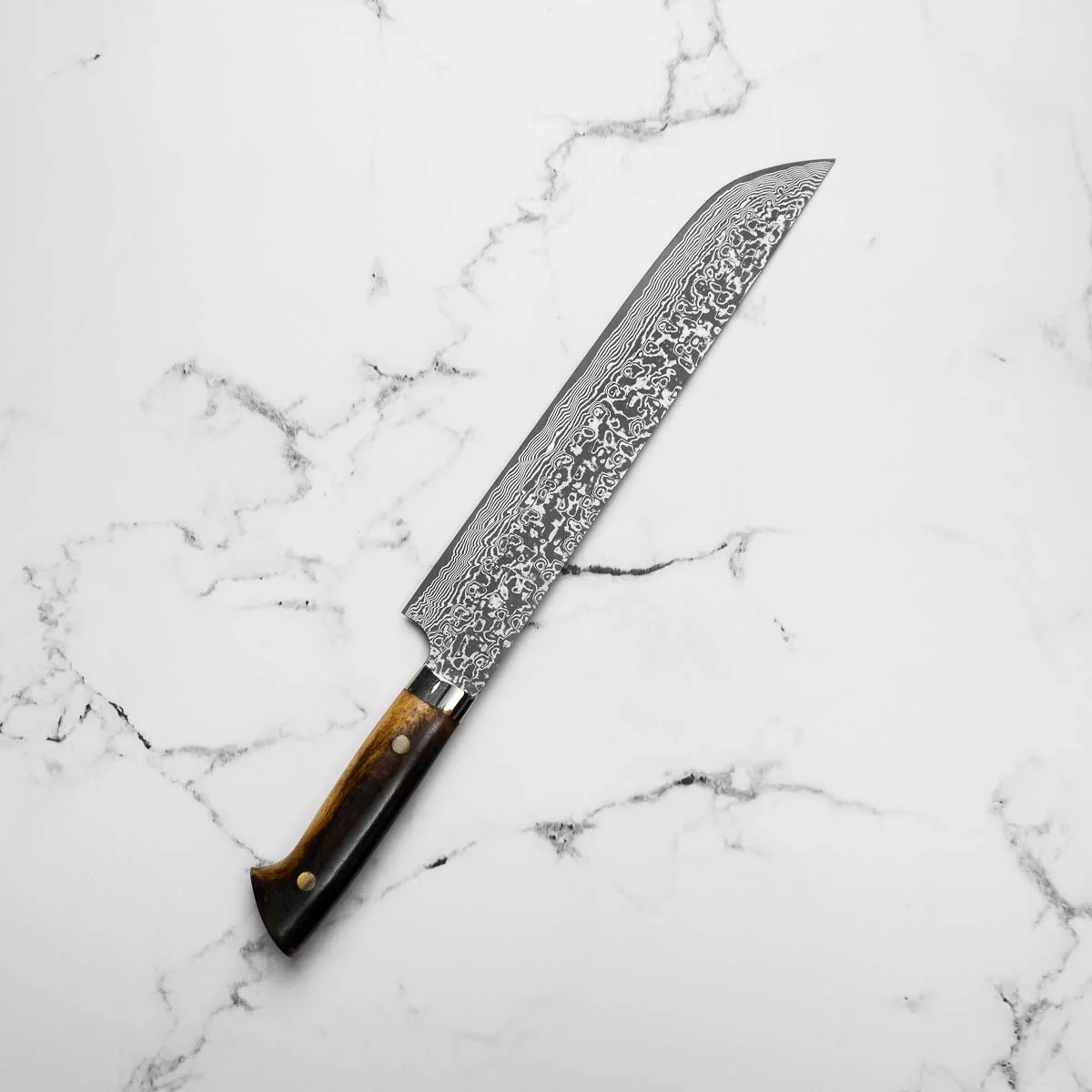 Takeshi Saji R2/SG2 Damascus Sakimaru Sujihiki 240mm BCW - Image 2