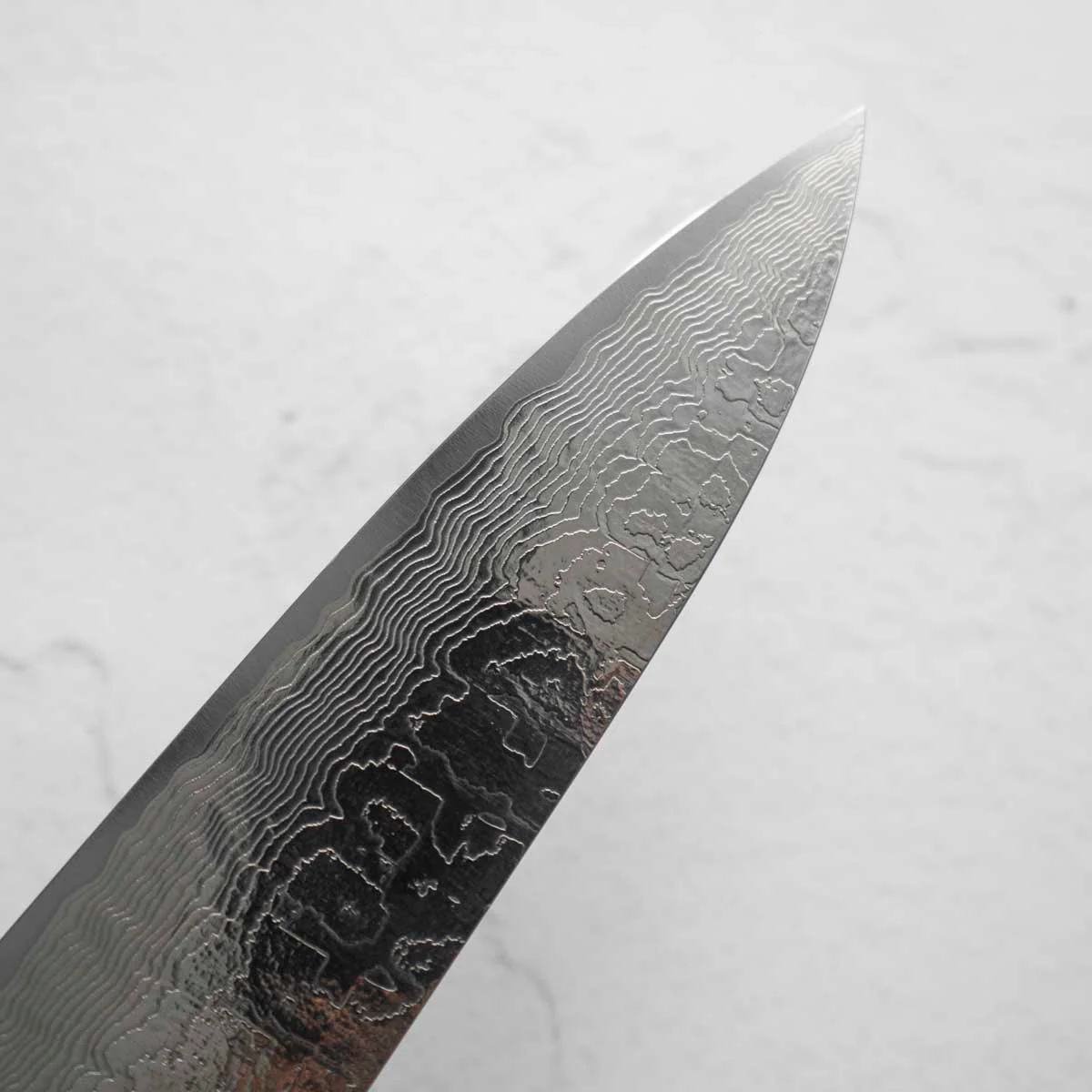 Takeshi Saji R2/SG2 Diamond Damascus Gyuto 240mm - African Blackwood - Image 6