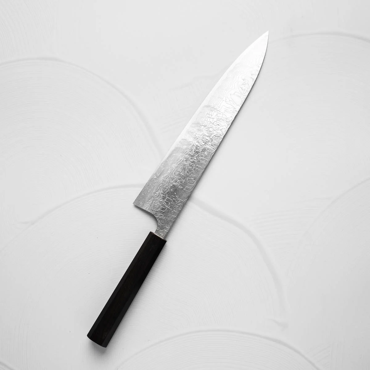 Takeshi Saji R2/SG2 Diamond Damascus Gyuto 240mm - Ebony - Image 4