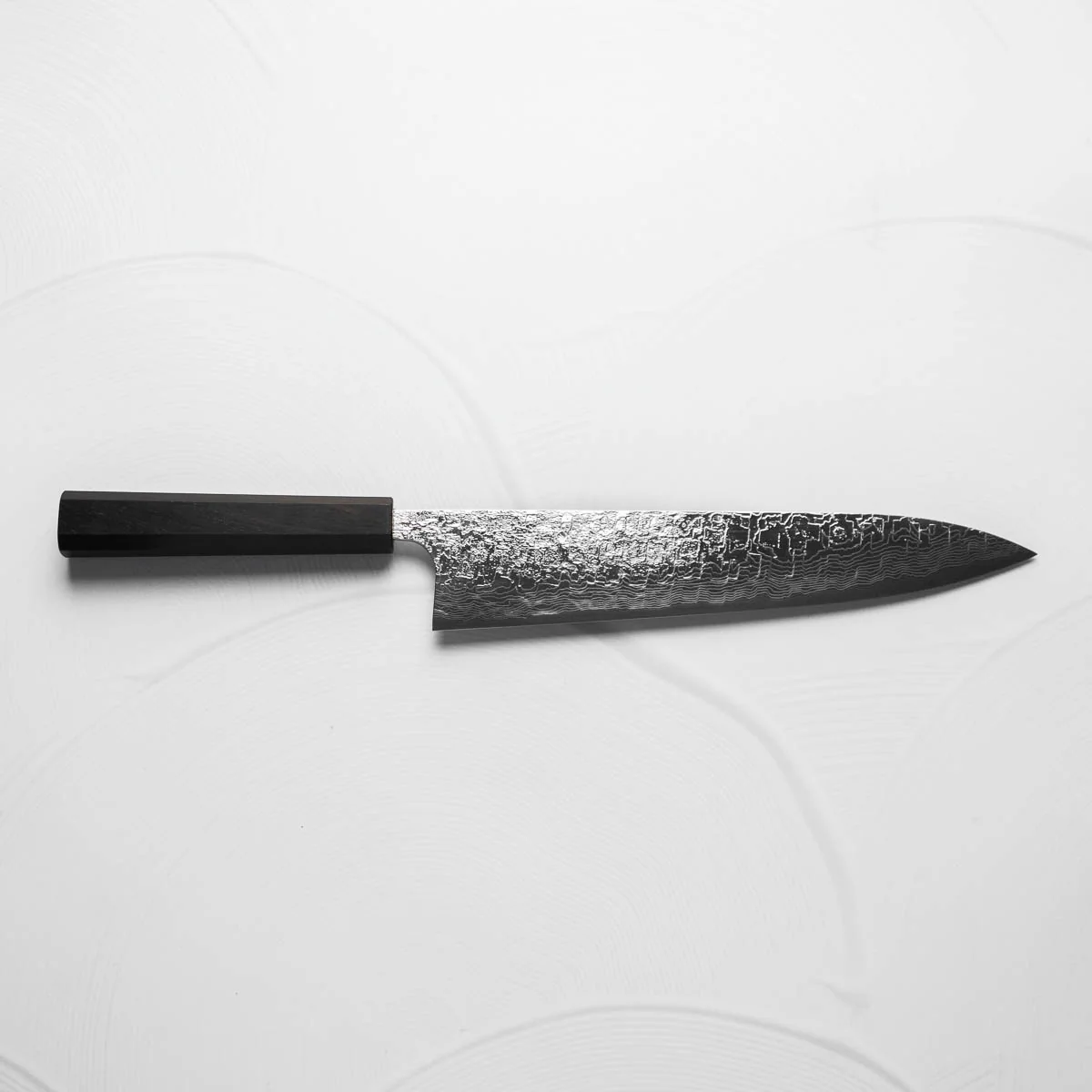 Takeshi Saji R2/SG2 Diamond Damascus Gyuto 240mm - Ebony - Image 6