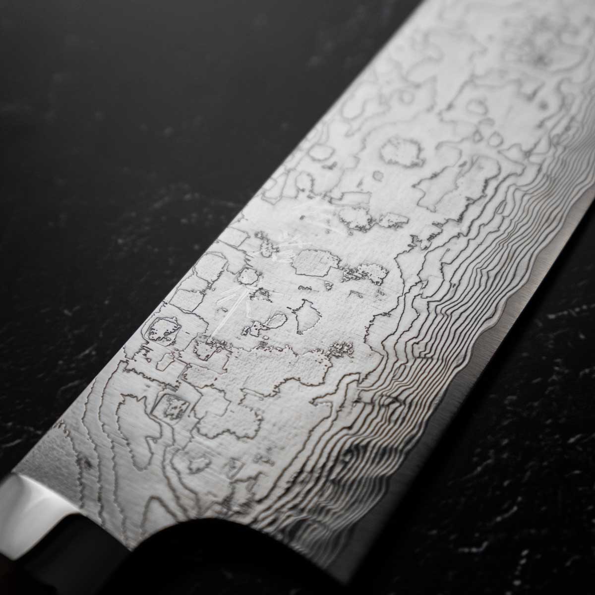 Takeshi Saji R2/SG2 Diamond Damascus Nakiri 175mm - Image 4