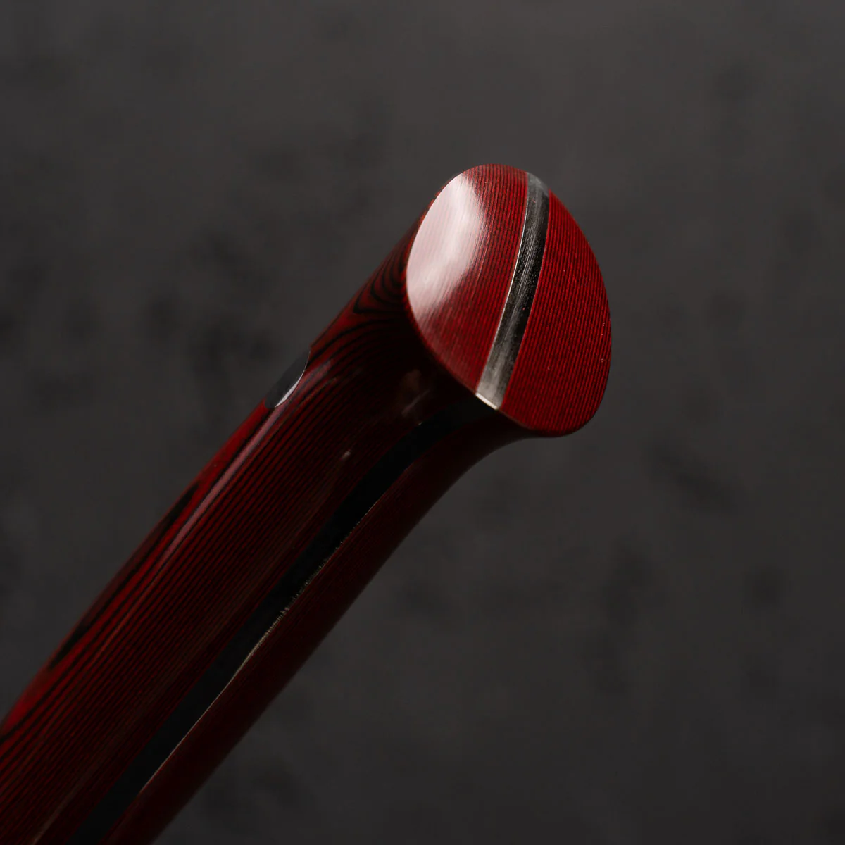 Takeshi Saji VG10 Forged Tsuchime Nakiri - Red Weave - Image 7