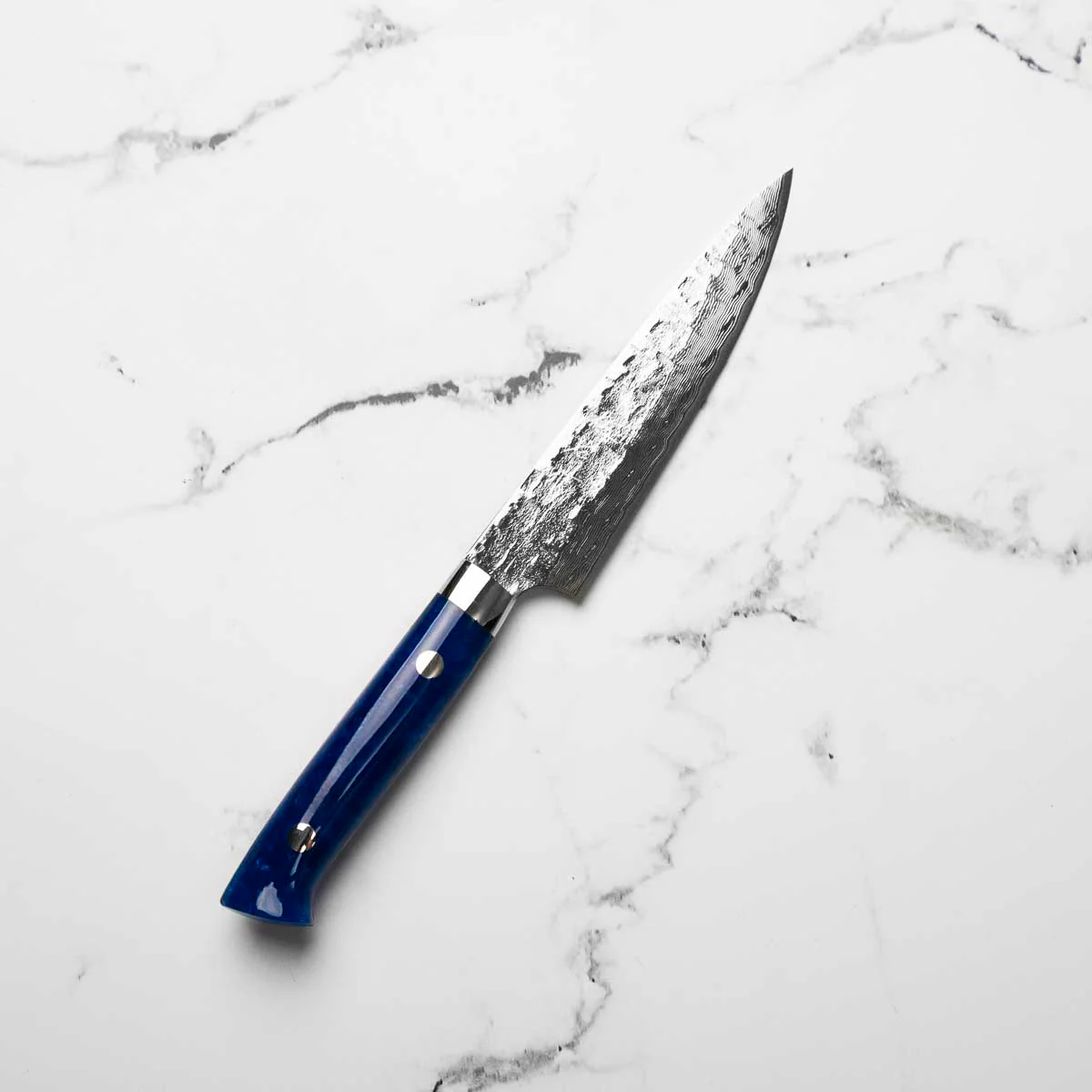 Takeshi Saji VG10 Tsuchime Petty - Blue Acrylic - Image 2
