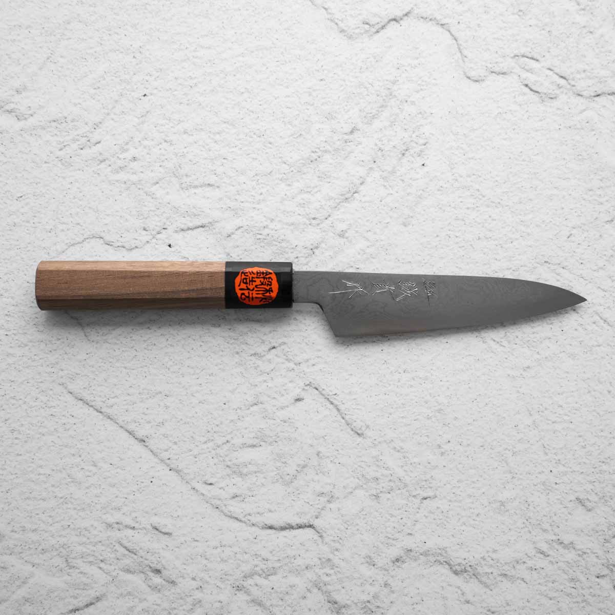 Tanaka Blue 2 Damascus Petty 120mm - Image 6