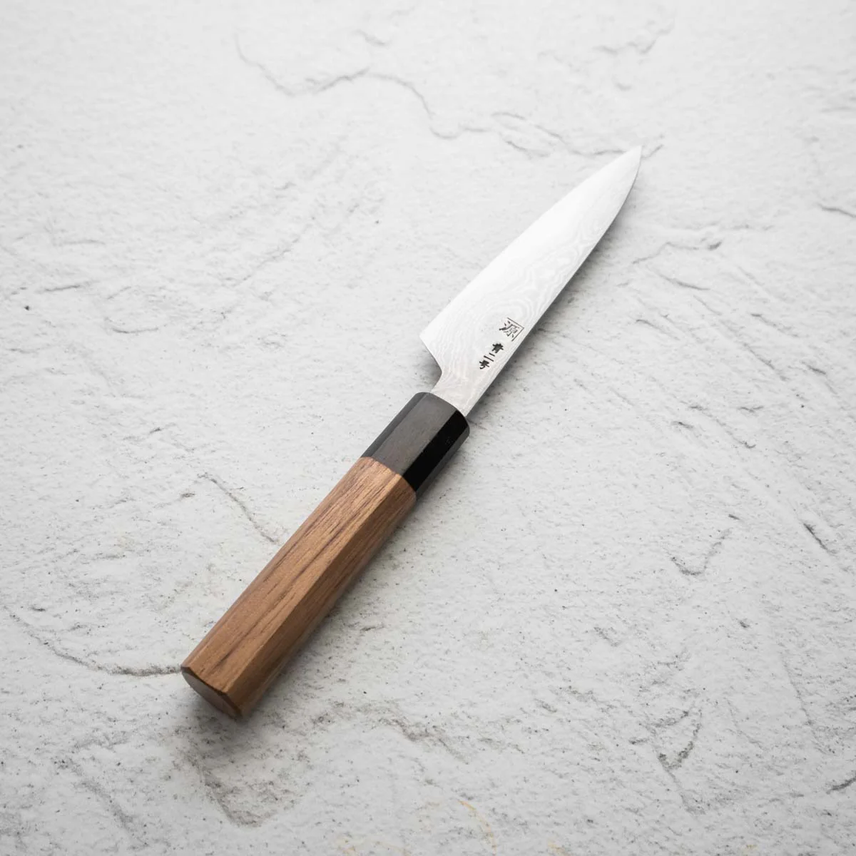 Tanaka Blue 2 Damascus Petty 120mm - Image 7