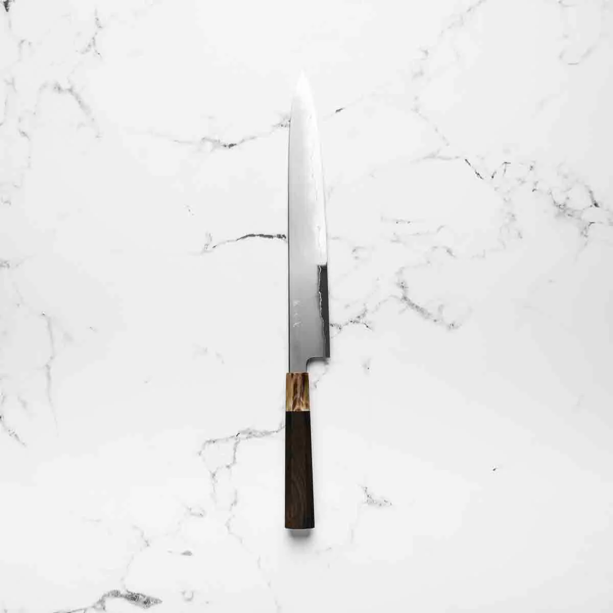 Tetsujin Hamono Ginsan Kasumi Sujihiki 270mm - Ebony & Blonde - Image 4