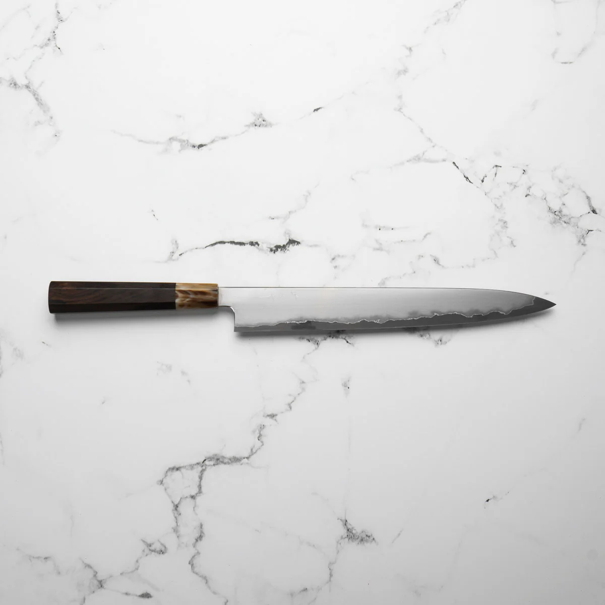 Tetsujin Hamono Ginsan Kasumi Sujihiki 270mm - Ebony & Blonde - Image 8