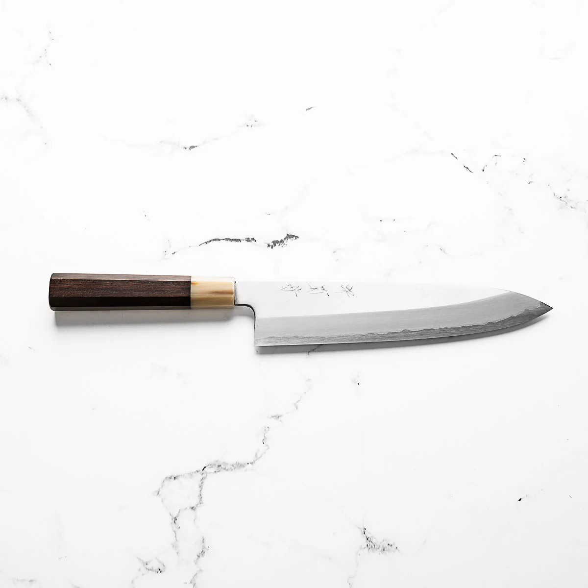 Togashi x Sakai Kikumori White 1 Stainless Clad Gyuto 240mm - Image 4