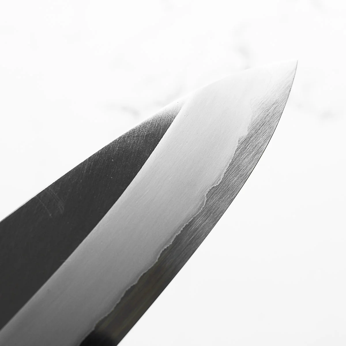 Togashi x Sakai Kikumori White 1 Stainless Clad Gyuto 240mm - Image 7