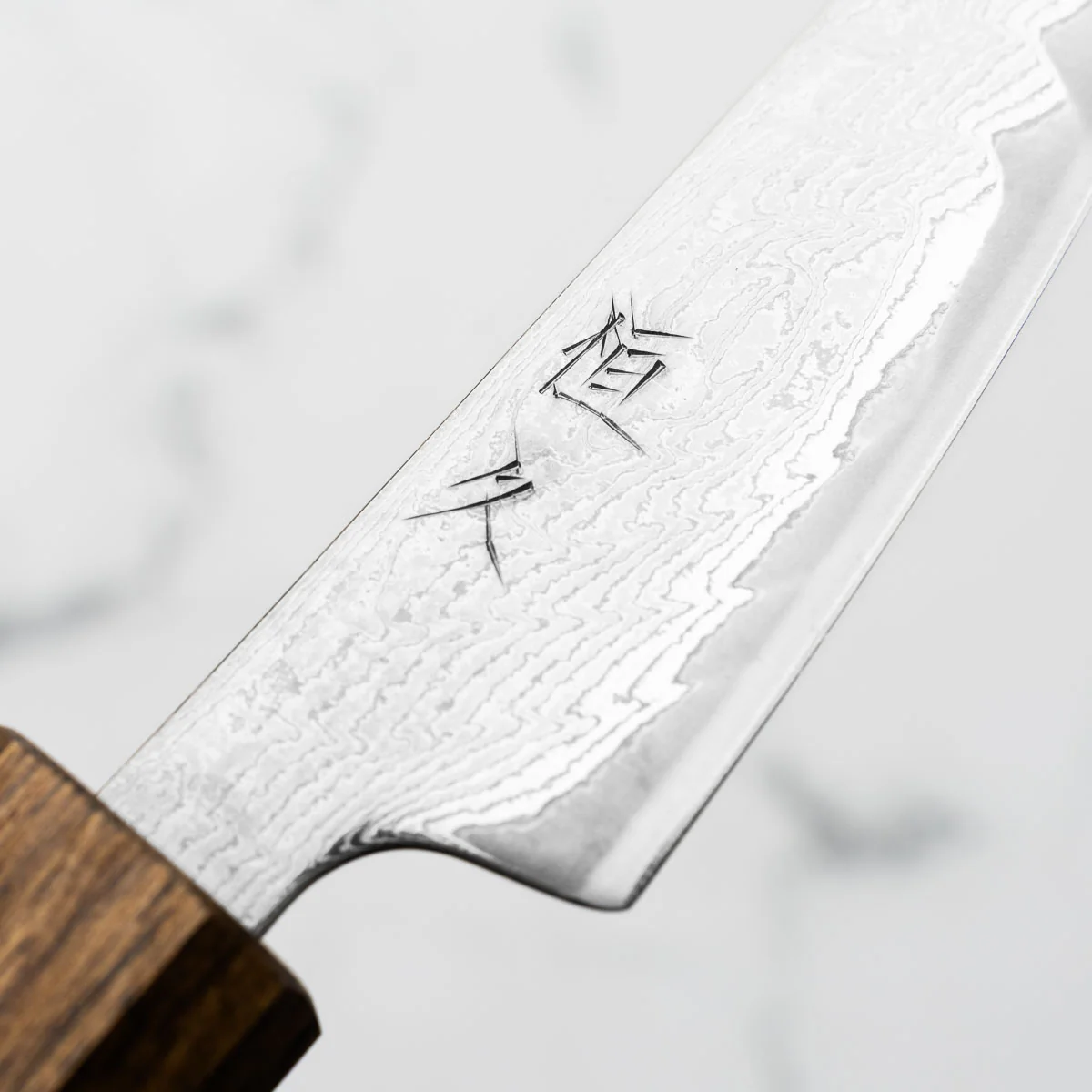 Tsunehisa AUS-10 Nami Damascus Petty 80mm - Image 5