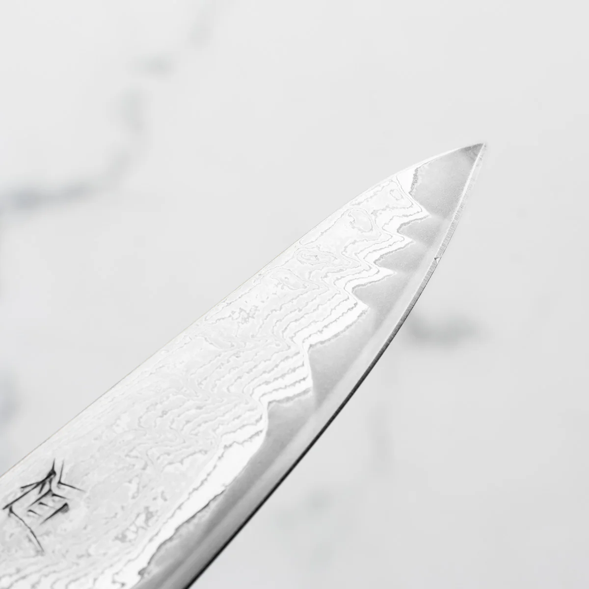 Tsunehisa AUS-10 Nami Damascus Petty 80mm - Image 7