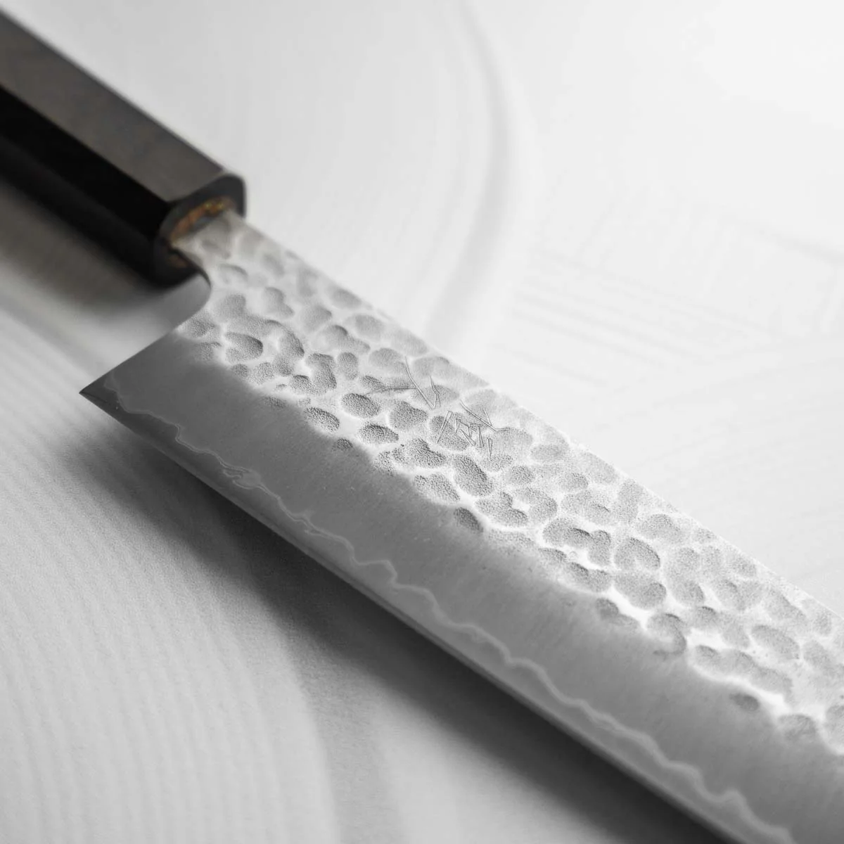 Tsunehisa Blue Super Tsuchime Bunka 165mm - Ebony - Image 5