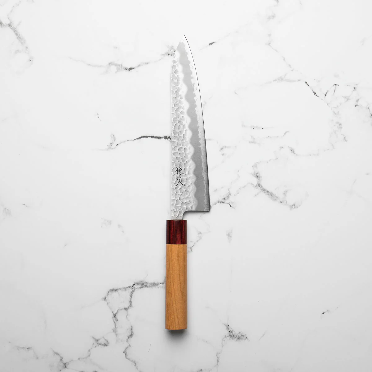 Tsunehisa Blue Super Tsuchime Gyuto 210mm - Cherry - Image 3