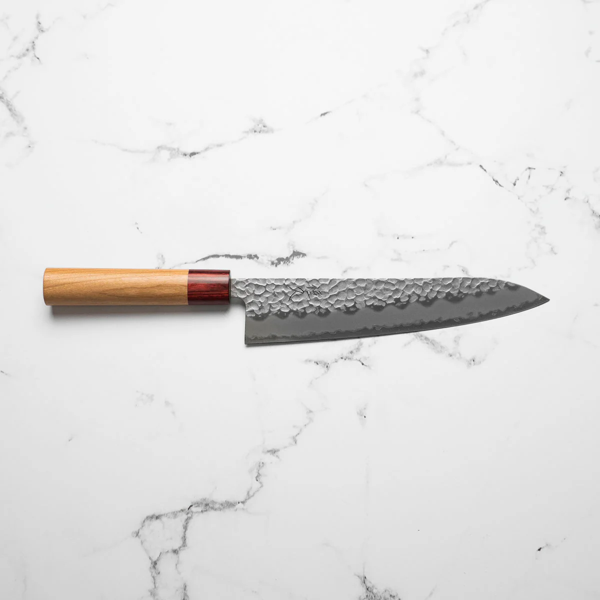 Tsunehisa Blue Super Tsuchime Gyuto 210mm - Cherry - Image 5