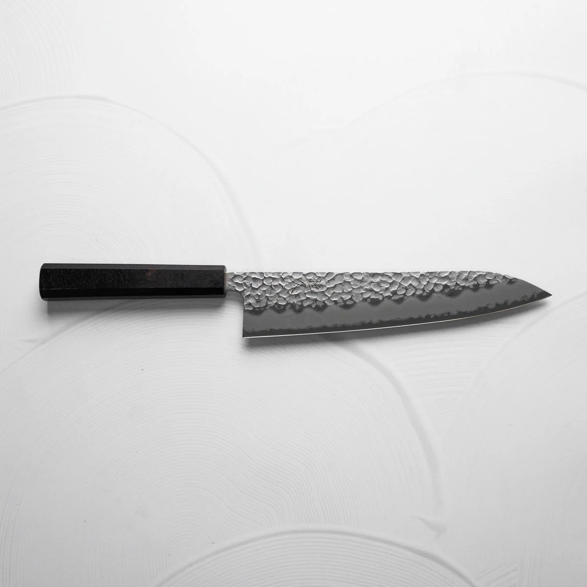 Tsunehisa Blue Super Tsuchime Gyuto 210mm - Ebony - Image 7