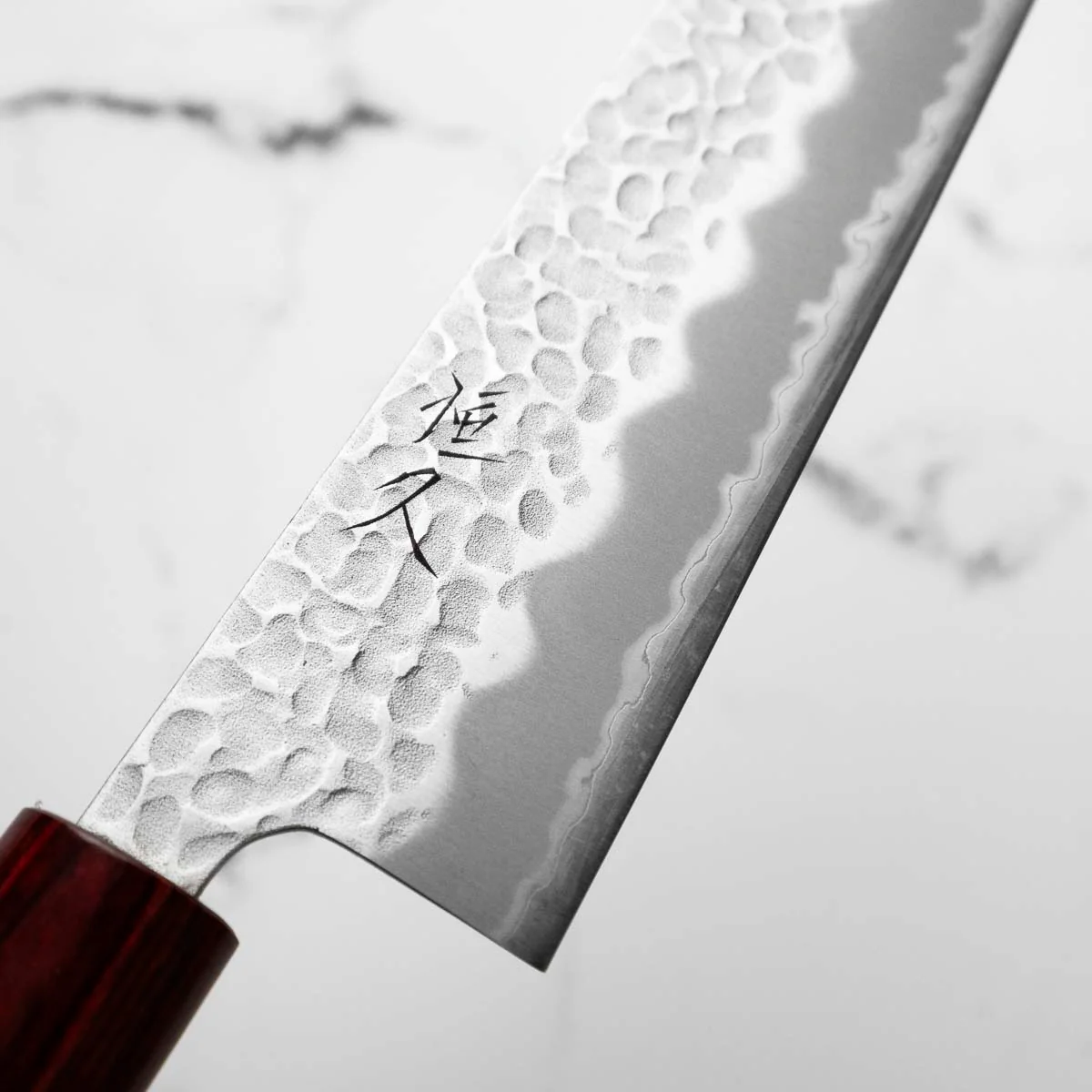 Tsunehisa Blue Super Tsuchime Kiritsuke 210mm - Cherry - Image 6
