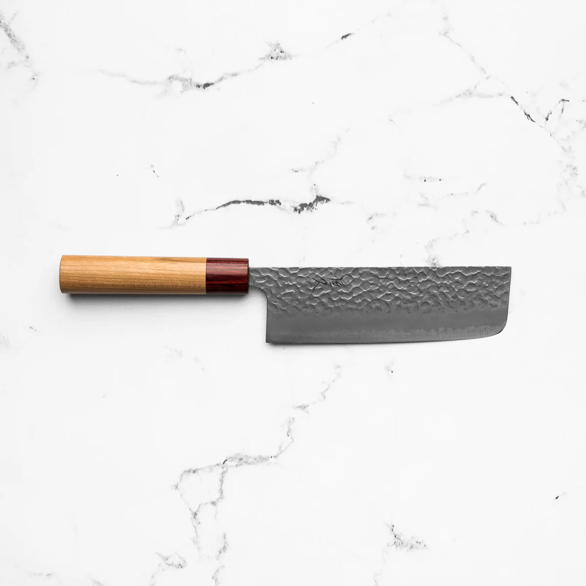 Tsunehisa Blue Super Tsuchime Nakiri 165mm - Cherry - Image 4