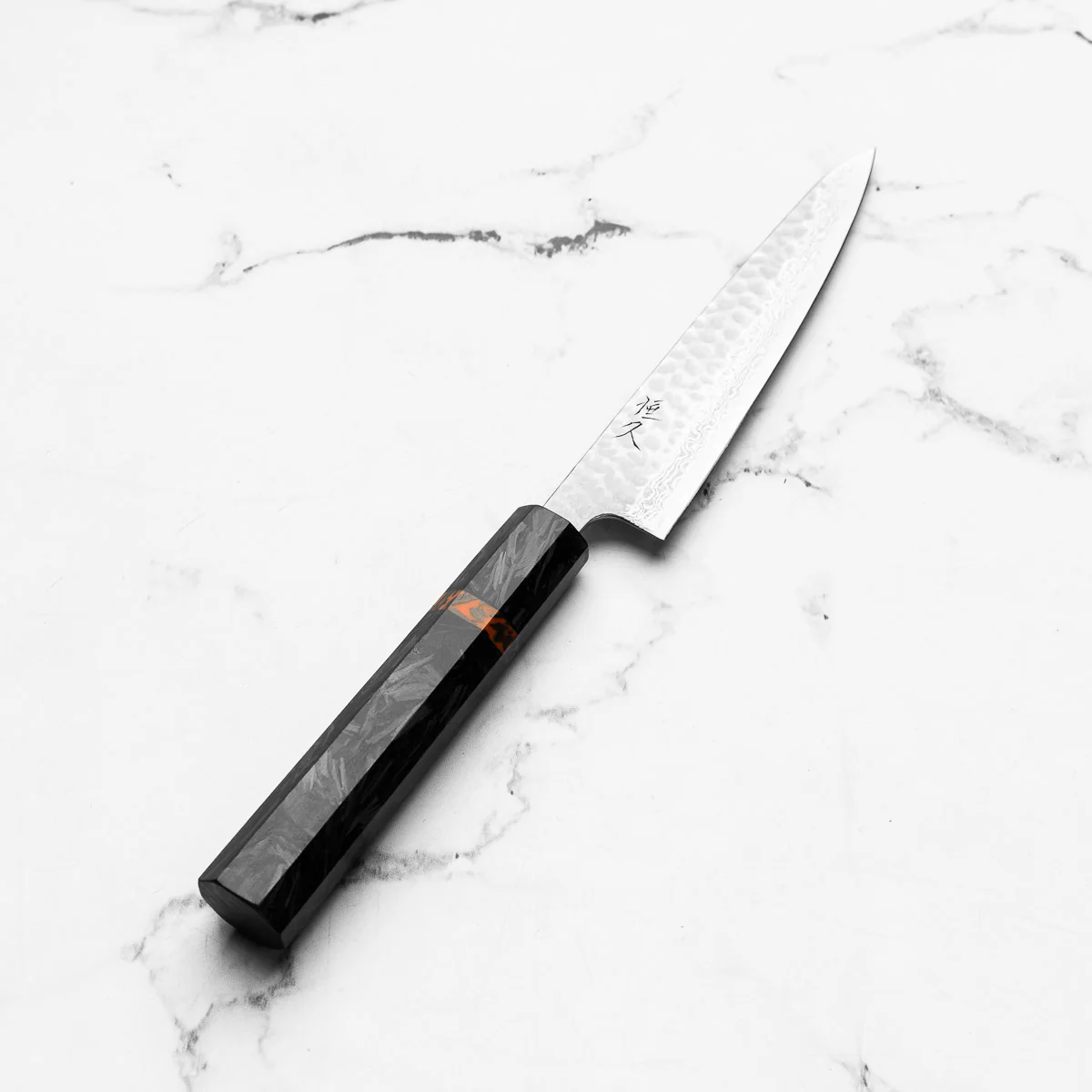 Tsunehisa Ginsan Geppaku Petty 135mm - Carbon Fibre - Image 2