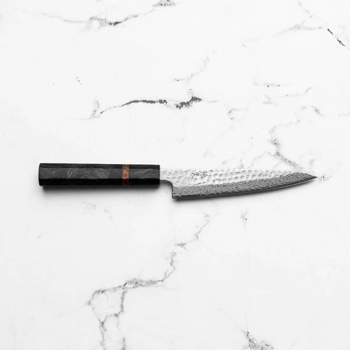 Tsunehisa Ginsan Geppaku Petty 135mm - Carbon Fibre - Image 4