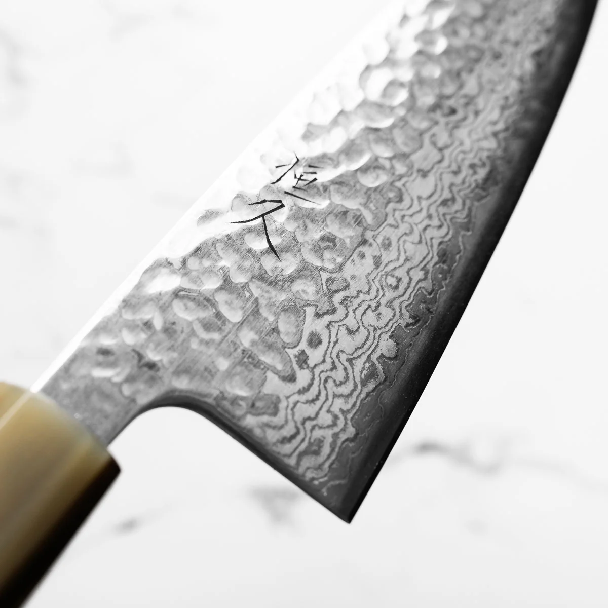Tsunehisa Ginsan Geppaku Santoku 165mm - Quince - Image 7