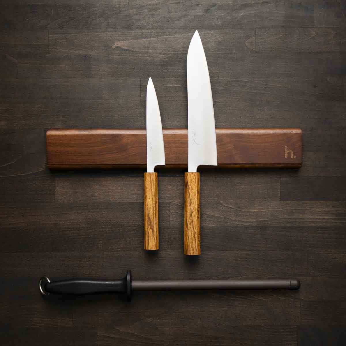 Tsunehisa Ginsan Migaki - 2 Knife Set With Magnetic Strip - Image 2