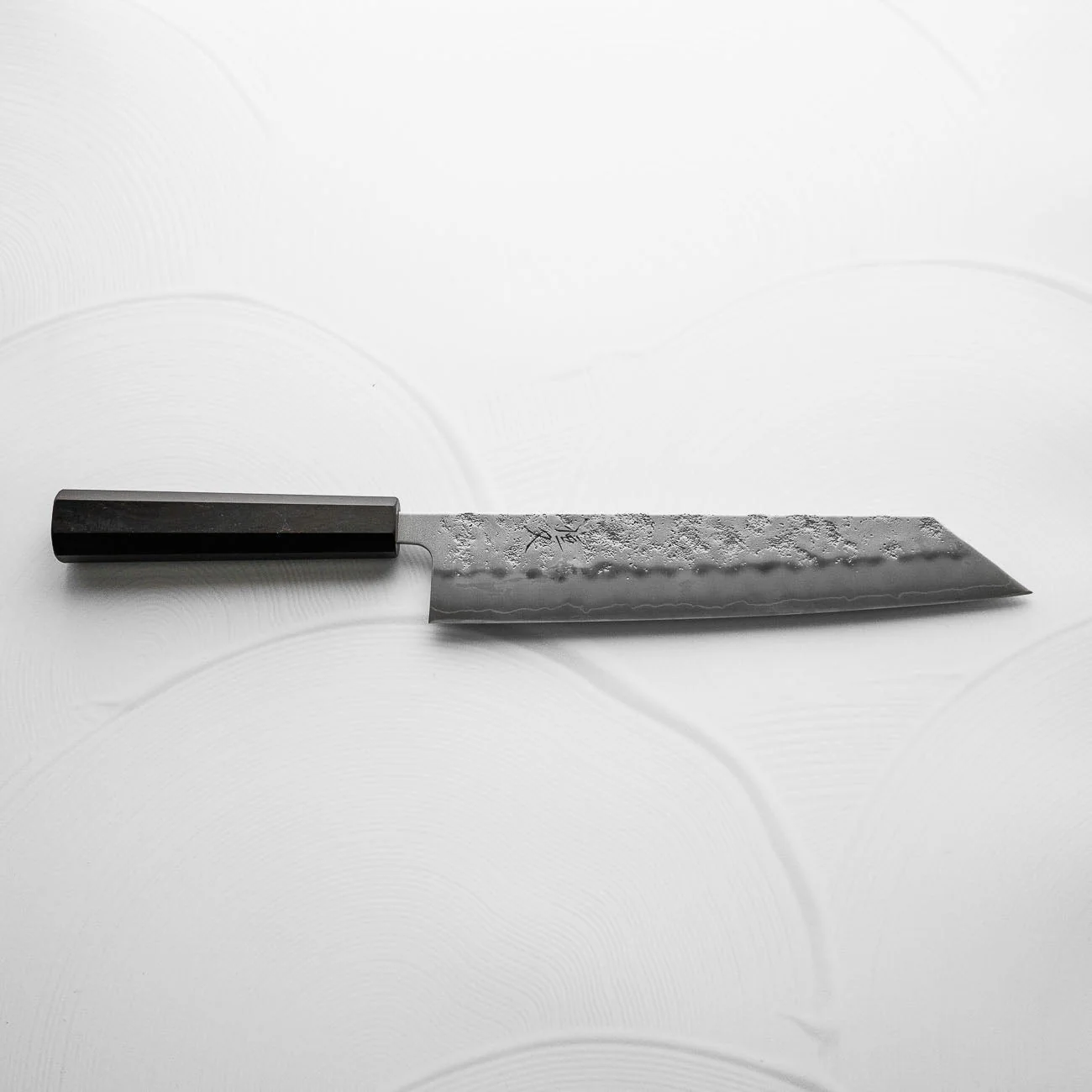 Tsunehisa Ginsan Nashiji Kiritsuke 240mm - Ebony - Image 4