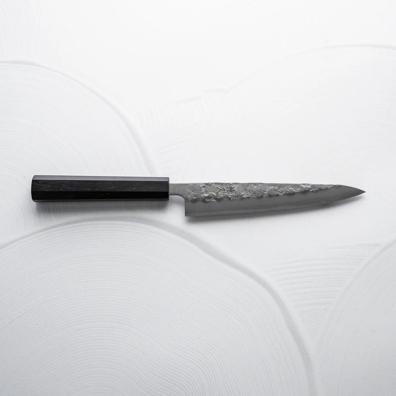 Tsunehisa Ginsan Nashiji Petty 150mm - Ebony - Image 4