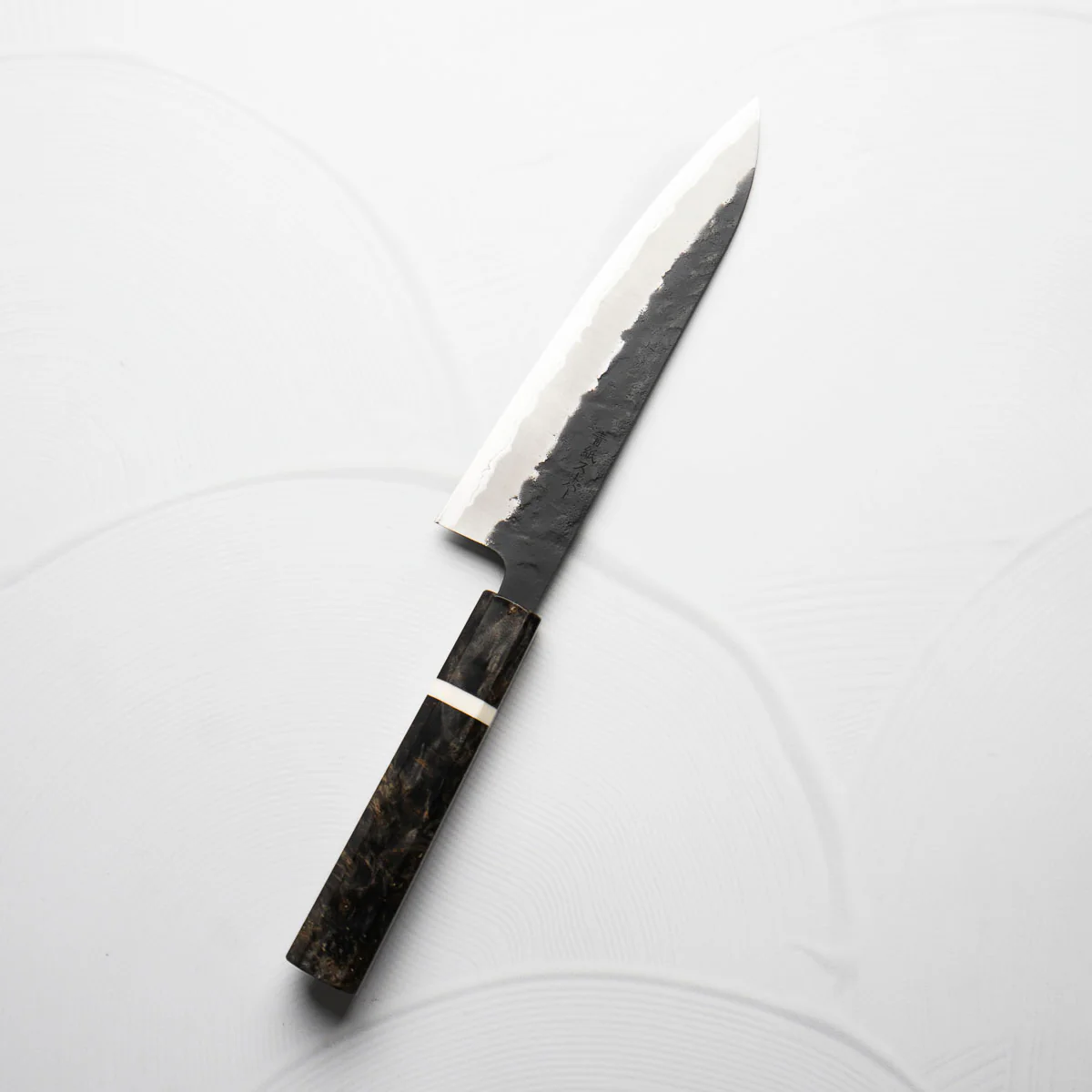 Tsunehisa Kurouchi Blue Super Nashiji Gyuto 180mm - Maple - Image 2