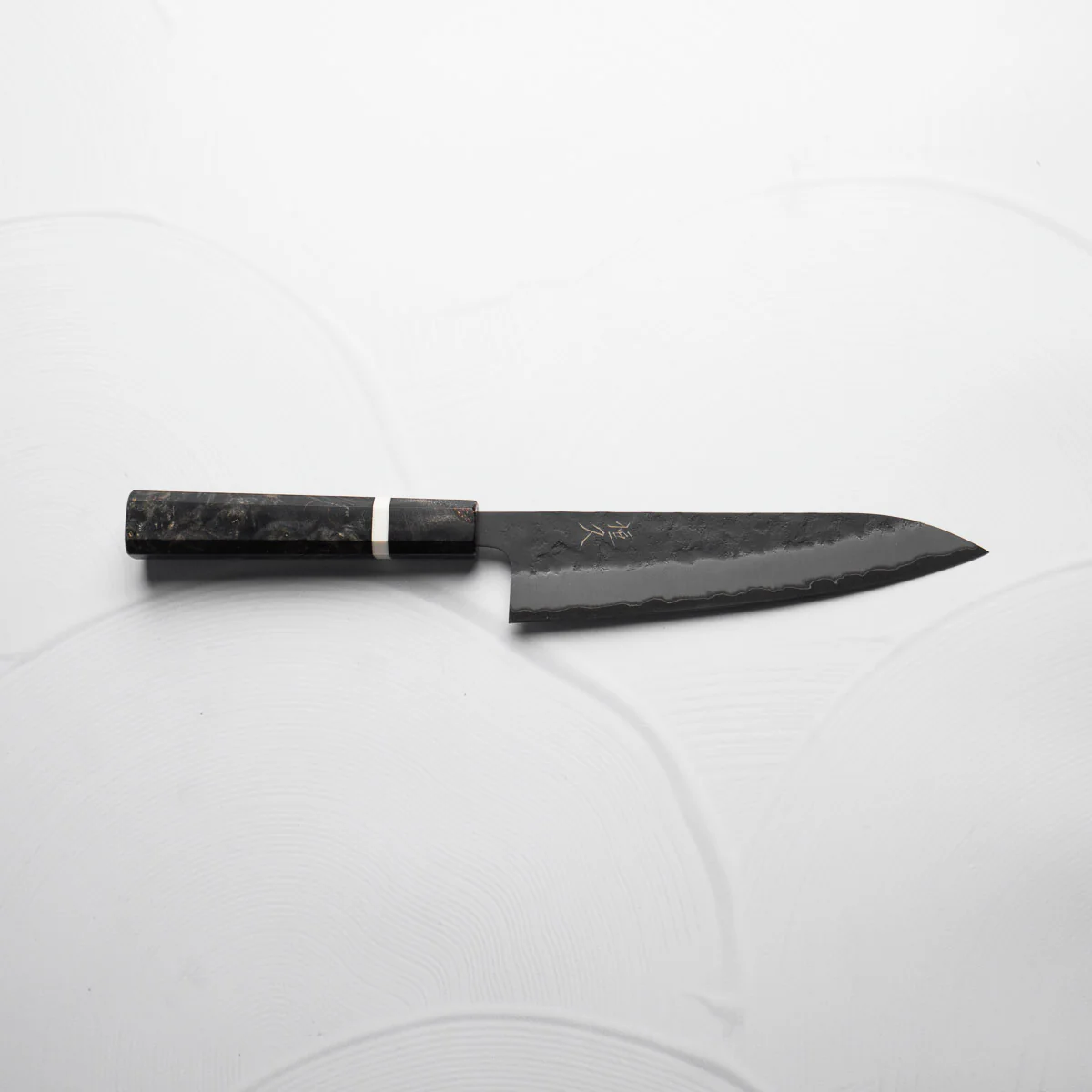 Tsunehisa Kurouchi Blue Super Nashiji Gyuto 180mm - Maple - Image 4
