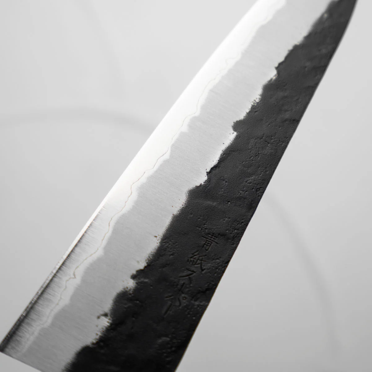 Tsunehisa Kurouchi Blue Super Nashiji Gyuto 180mm - Maple - Image 5