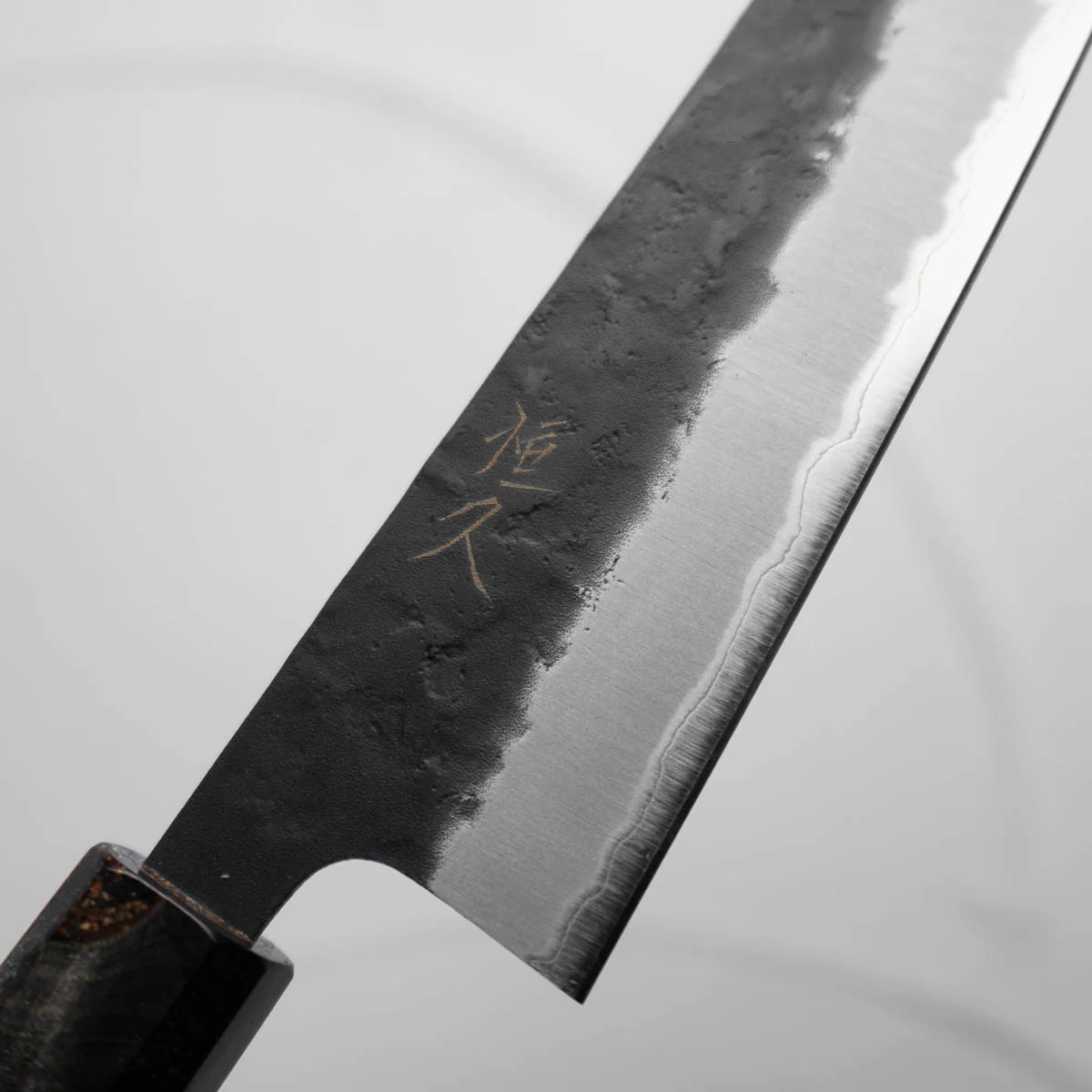 Tsunehisa Kurouchi Blue Super Nashiji Gyuto 180mm - Maple - Image 6
