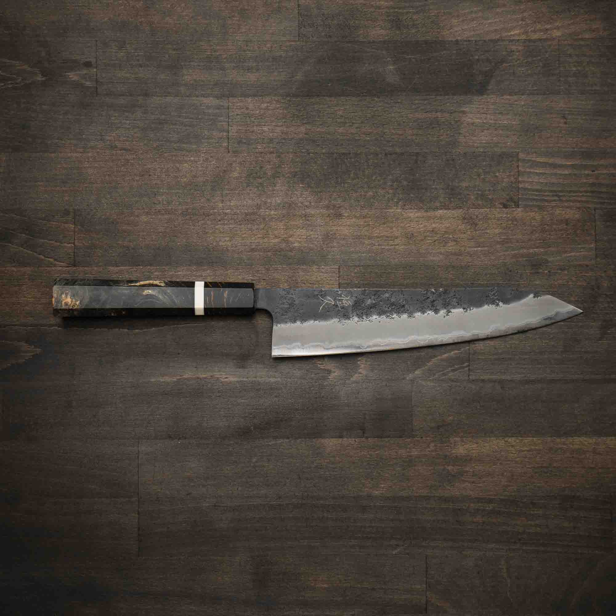 Tsunehisa Kurouchi Blue Super Nashiji Gyuto 210mm - Maple - Image 2