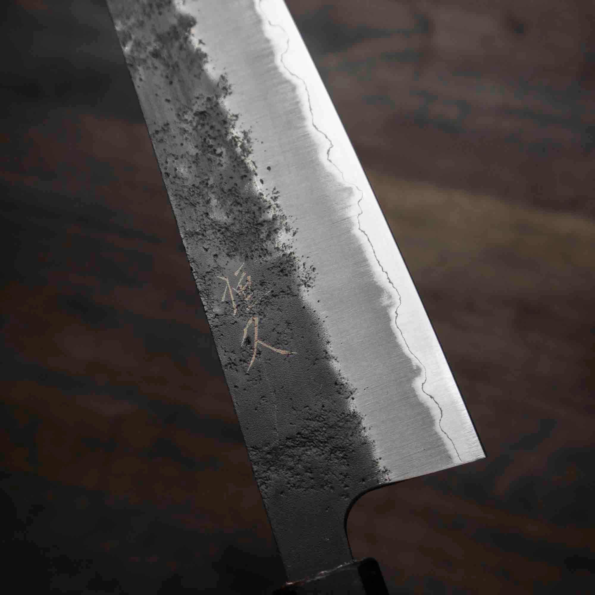 Tsunehisa Kurouchi Blue Super Nashiji Gyuto 210mm - Maple - Image 7
