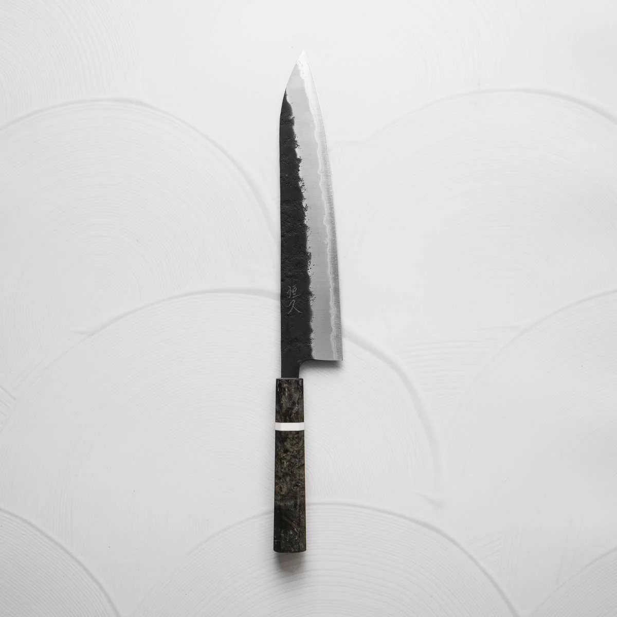 Tsunehisa Kurouchi Blue Super Nashiji Gyuto 240mm - Maple - Image 2